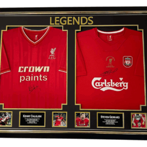 GERRARD DALGLISH SIGNED JERSEYS