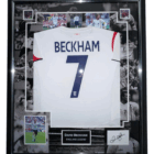 david beckham signed display england shirt