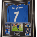 del piero signed photo with shirt