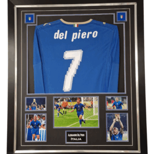del piero signed picture with Jersey