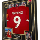 firmino signed display shirt