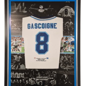 gascoigne signed jersey shirt