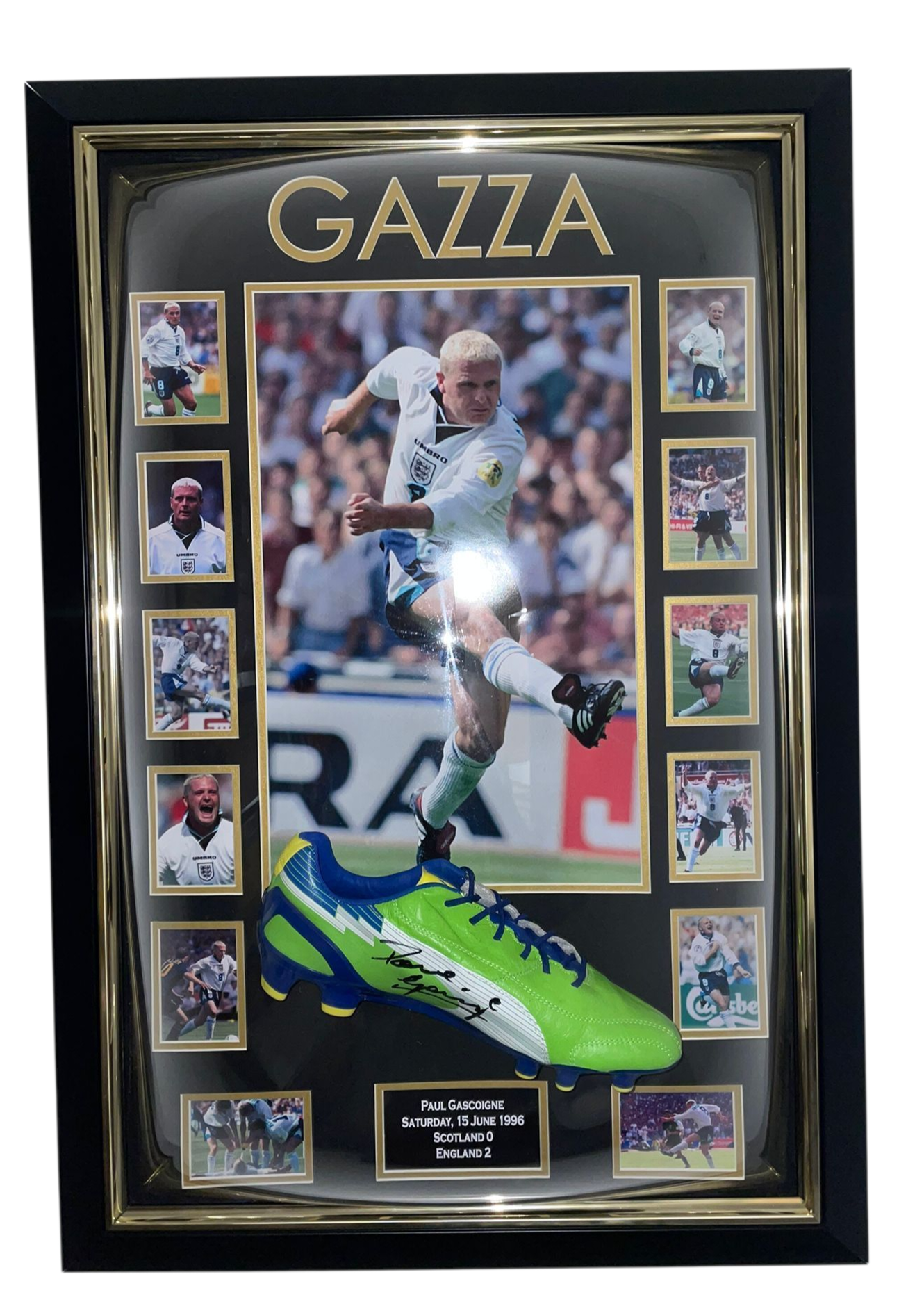 gazza signed boot england