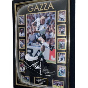 gazza signed football boot
