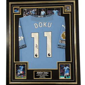 jeremy doku signed shirt