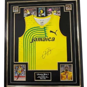 Framed Usain Bolt Signed Vest