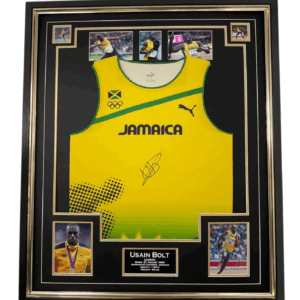 Framed Usain Bolt Signed Vest