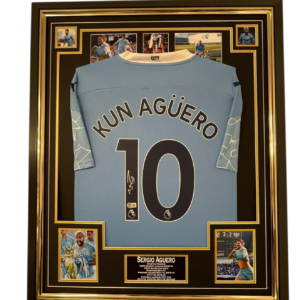 Sergio Aguero MANCHESTER CITY Signed Shirt