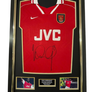 * SALE* 1998 champions Display Ian Wright Signed and Framed Shirt