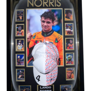 World Champion Framed Lando Norris Signed Cap