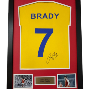 LIAM BRADY Signed Shirt Framed
