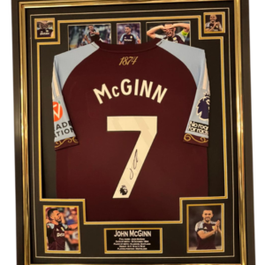 John McGinn Framed Signed Shirt