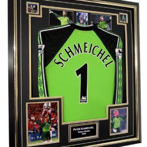 PETER SCHMEICHEL of United Signed Photo with Shirt