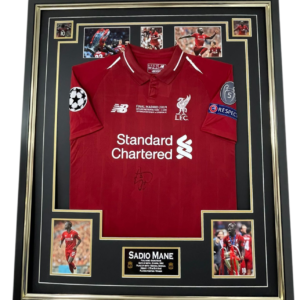 Framed Sadio Mane Liverpool 2019 Signed Shirt