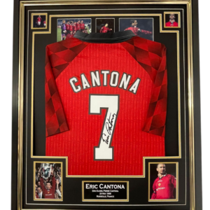 ERIC CANTONA United Signed Shirt Framed