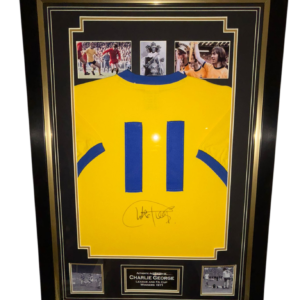 Framed Charlie George Signed Shirt