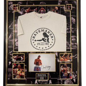 David Haye Signed Boxing Photo with Shirt Framed