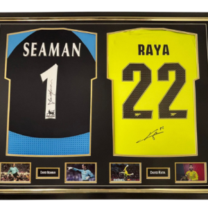 David Seaman And David Raya Signed Shirts