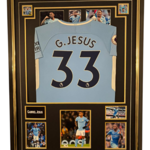 Framed Gabriel Jesus Signed Photo With Shirt