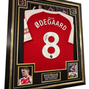 Martin Odegaard Signed Shirt Framed