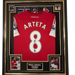 Mikel Arteta Framed signed Shirt