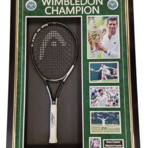 Novak Djokovic Framed Signed Tennis Racket