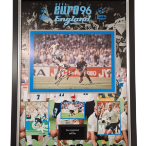 Gazza Signed Photo Euro