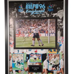 Paul Gascoigne England Euro Signed Photo 1996 Display