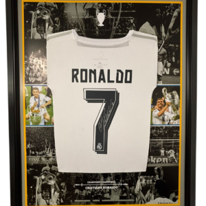 Cristiano Ronaldo of Madrid Signed Shirt Framed