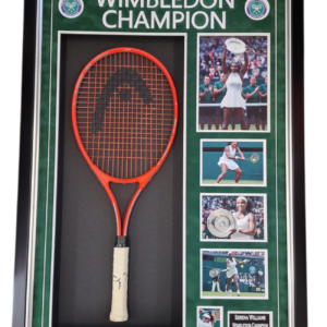 Serena Williams Signed Framed Tennis Racket