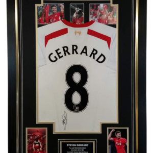 Steven Gerrard Signed and Framed Shirt