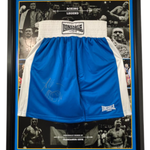 Oleksandr Usyk Framed Signed Boxing Shorts