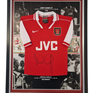 * SALE* 1998 champions Display Ian Wright Signed and Framed Shirt