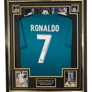 Rare Away Shirt Framed Cristiano Ronaldo Signed Shirt