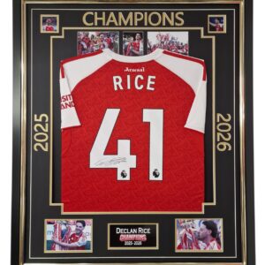 New Champions 2026 Declan Rice Signed Shirt