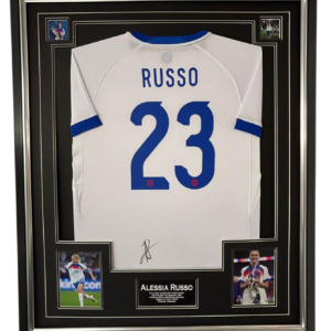 Framed England Star Alessia Russo Signed 2025 Shirt
