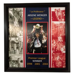 Legend Display Framed Arsene Wenger Signed Photo Picture