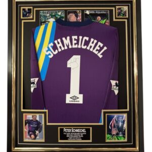Framed PETER SCHMEICHEL of Manchester United Signed Shirt
