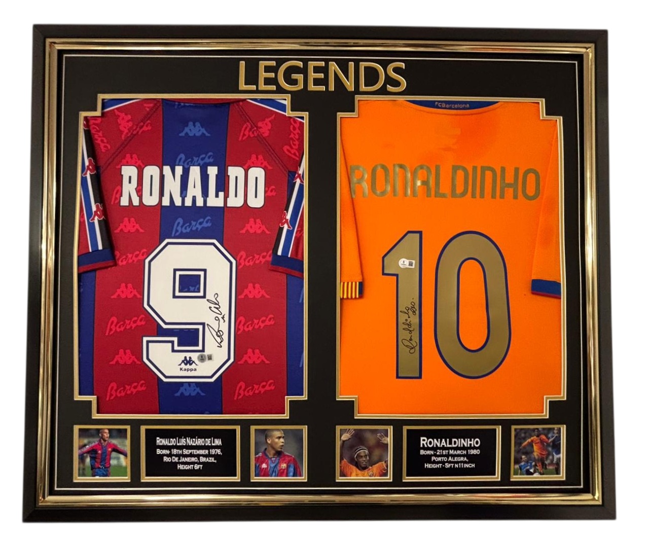 ronaldo ronaldinho signed jerser