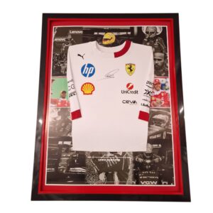 New FRAMED Lewis Hamilton SIGNED SHIRT