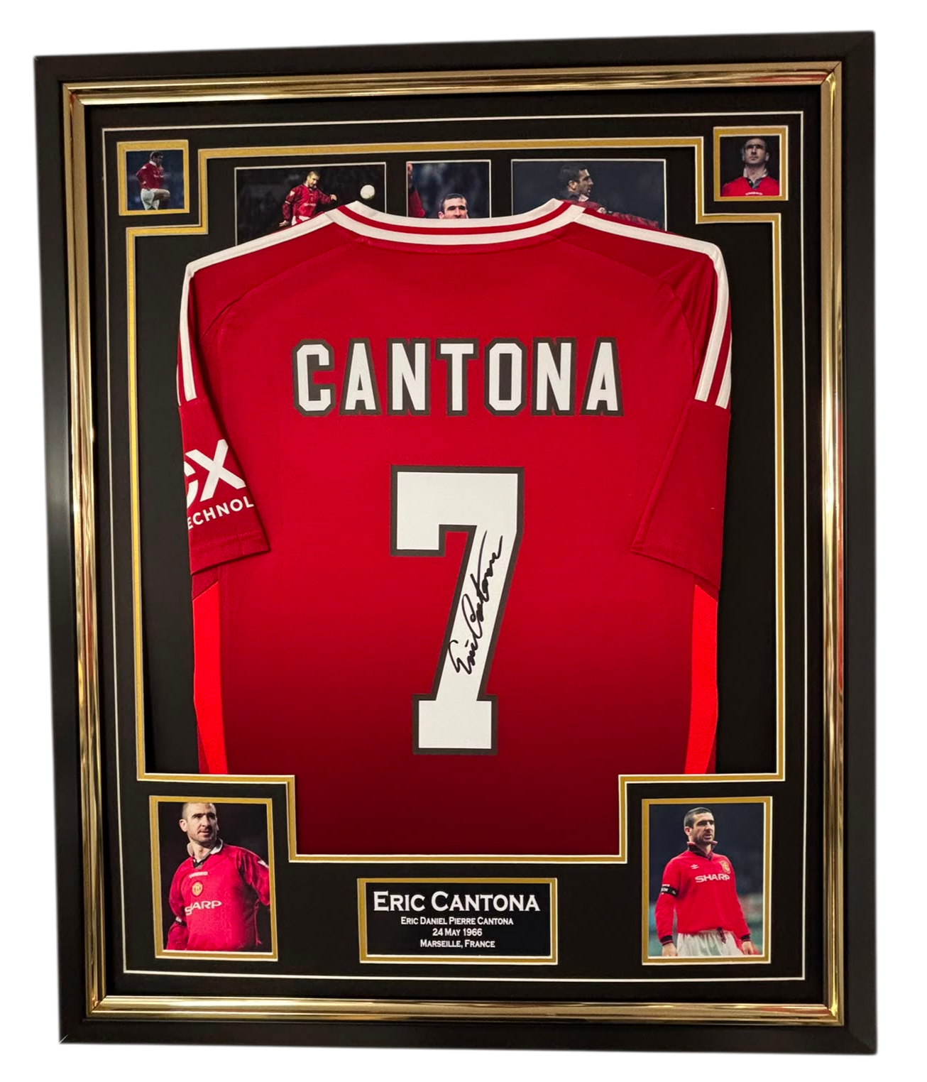 ERIC CANTON SIGNED SHIRT FRAMED JERSEY