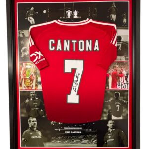 Framed ERIC CANTONA of United Signed Shirt