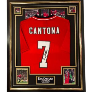 Framed ERIC CANTONA of United Signed Shirt