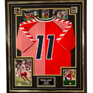 Michael Laudrup of Denmark signed photo with Shirt