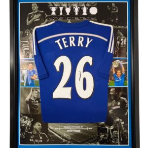 Luxury Framed John Terry of Chelsea Signed Football Shirt