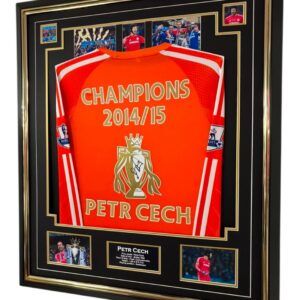 Petr Cech Signed Shirt CHAMPIONS CHELSEA 2015
