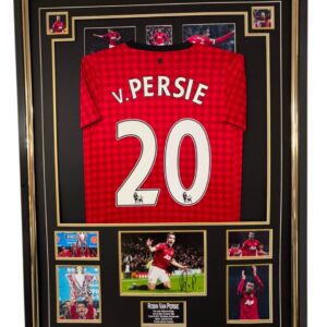 Robin Van Persie of United Signed Photo with JERSEY