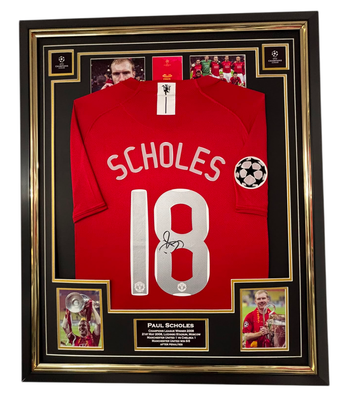SCHOLES SIGNED JERSEY