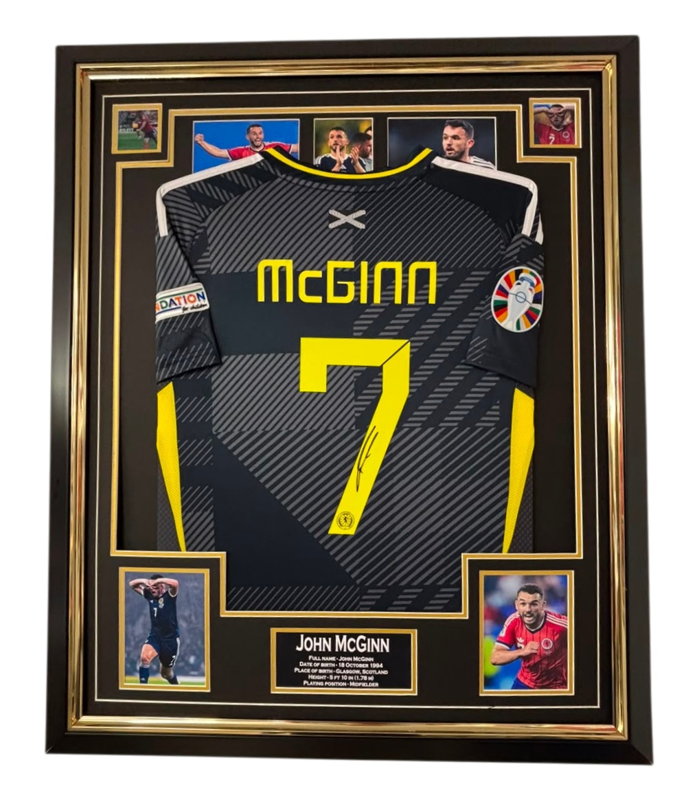 SCOTLAND LEGEND JOHN MCGINN SIGNED SHIRT