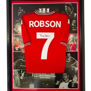 Luxury Framed Bryan Robson of Manchester United Signed Shirt